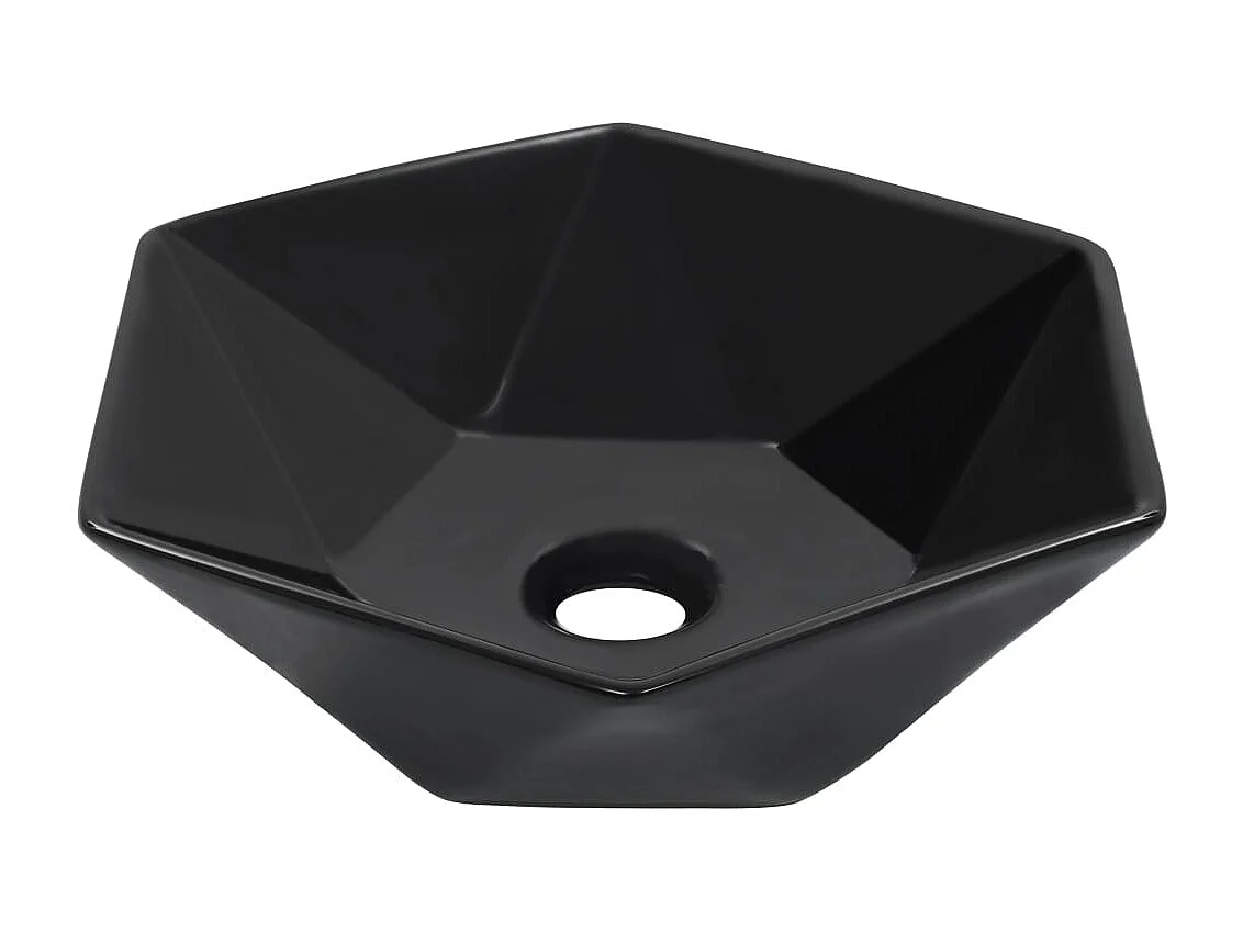 Lavabo 41x36,5x12 cm Cerámica Negra