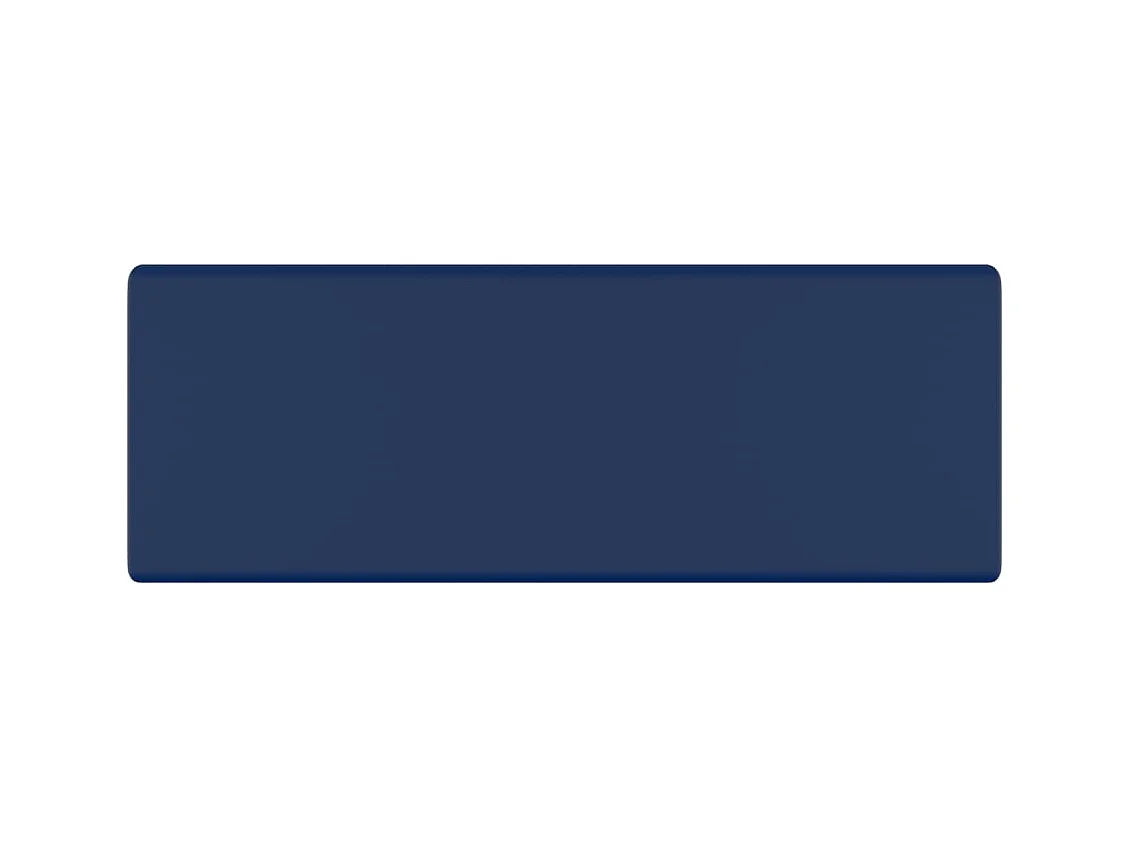 Vierkante wastafel met overloop Donkerblauw mat 41x41 cm Keramiek