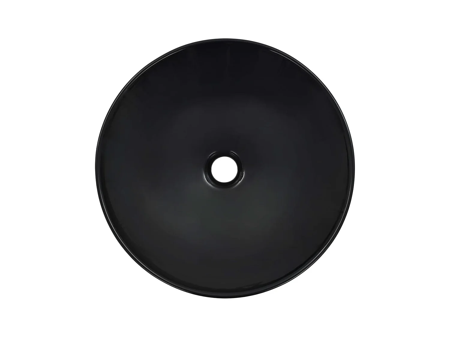 Lavabo 41x12,5 cm Céramique Noir