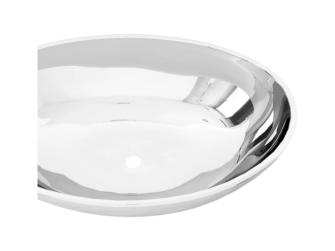 Wastafel 40 x 33 x 13,5 cm Keramiek Zilver