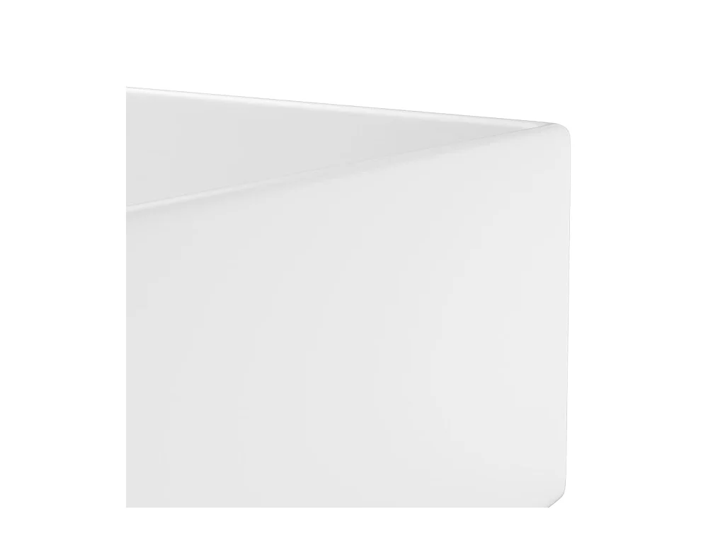 Lavabo de baño con rebosadero Cerámica Blanco mate