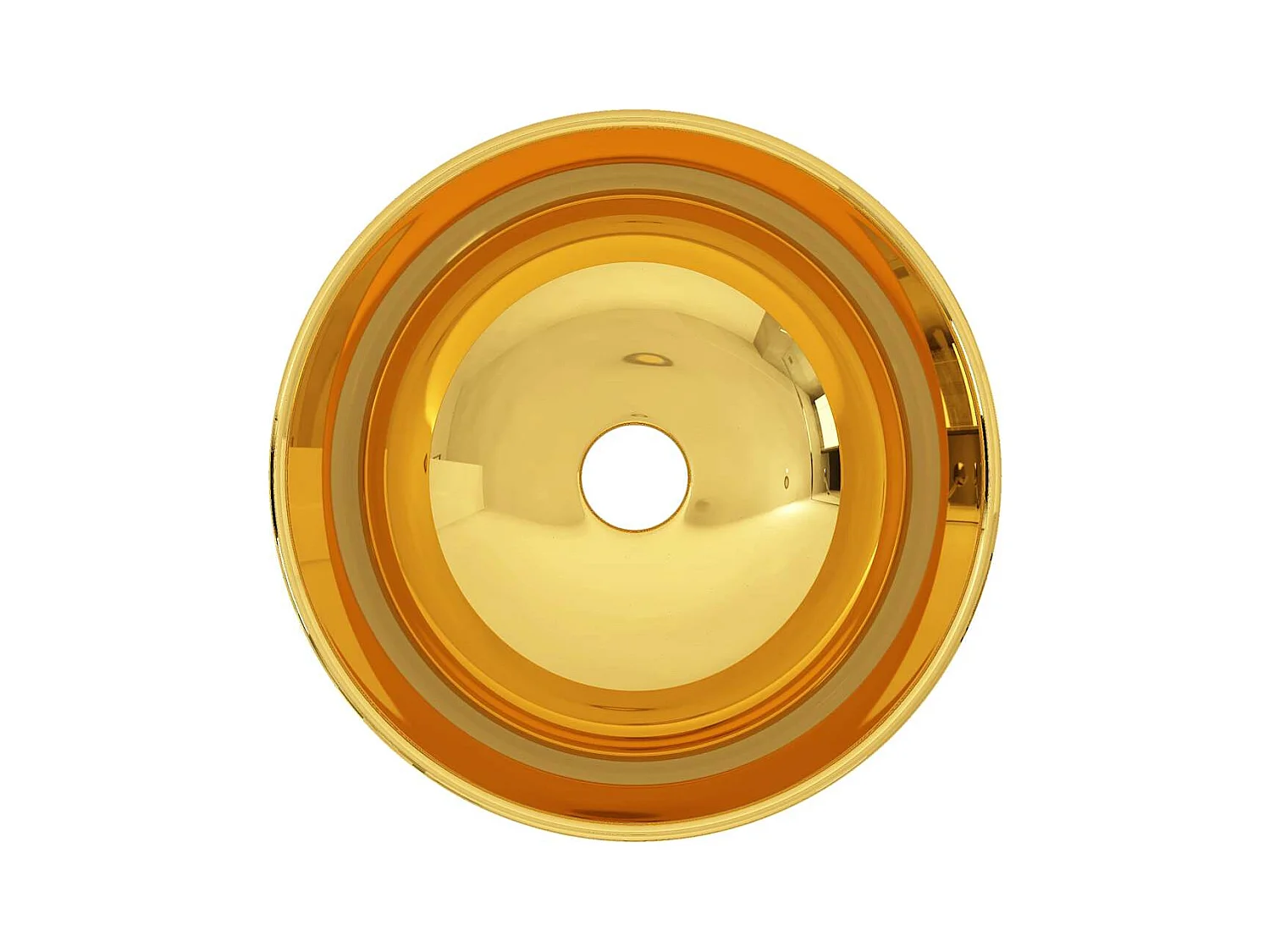 Wastafel 28 x 10 cm Keramiek Goud