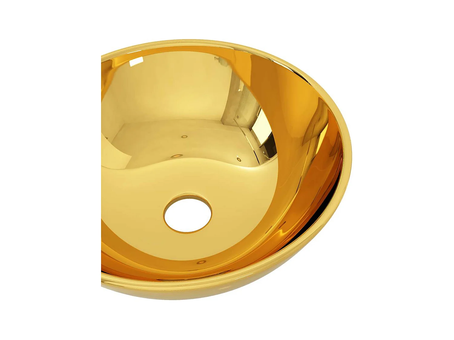 Wastafel 28 x 10 cm Keramiek Goud