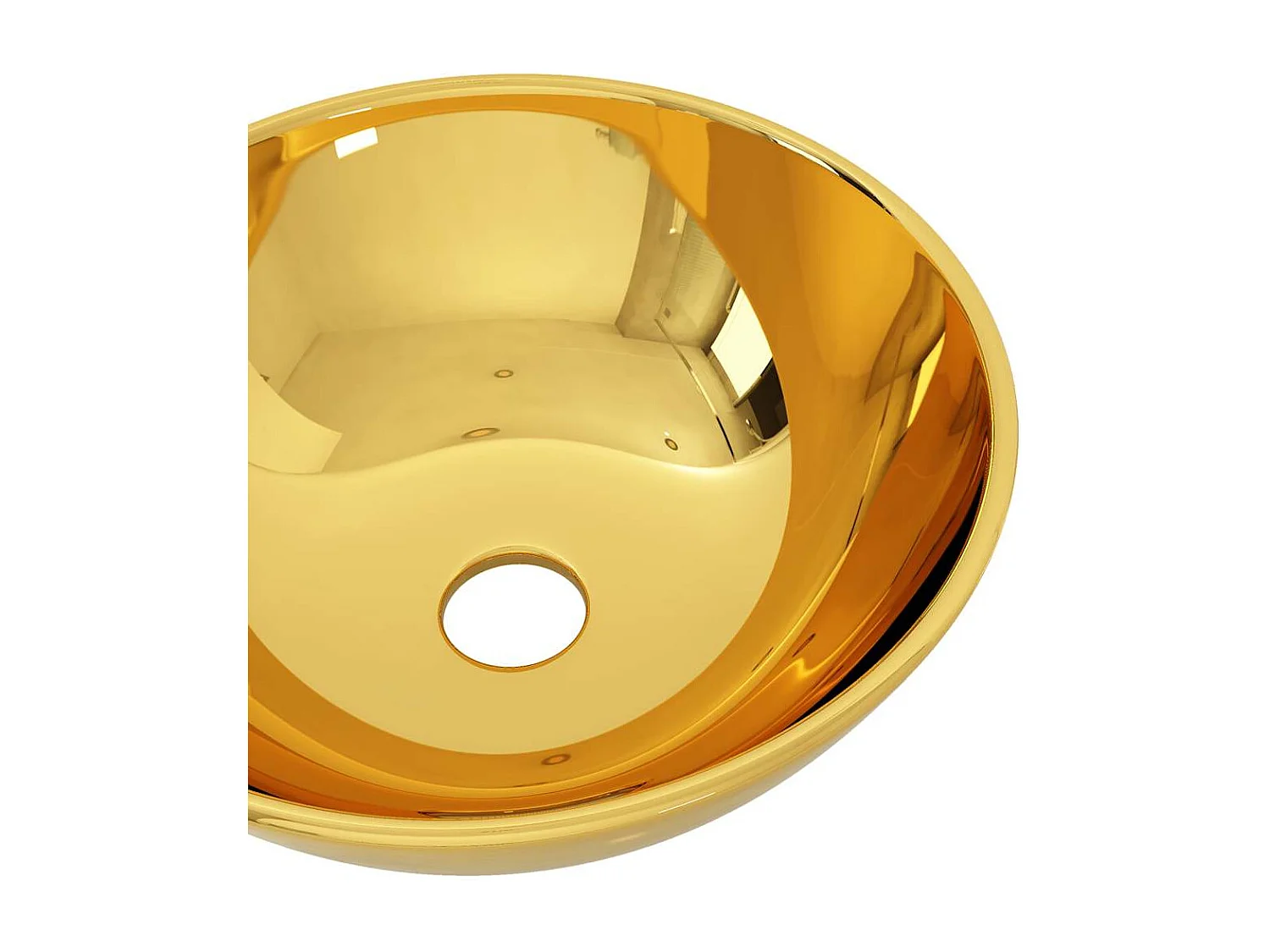 Lavabo 28x10 cm Cerámica Oro