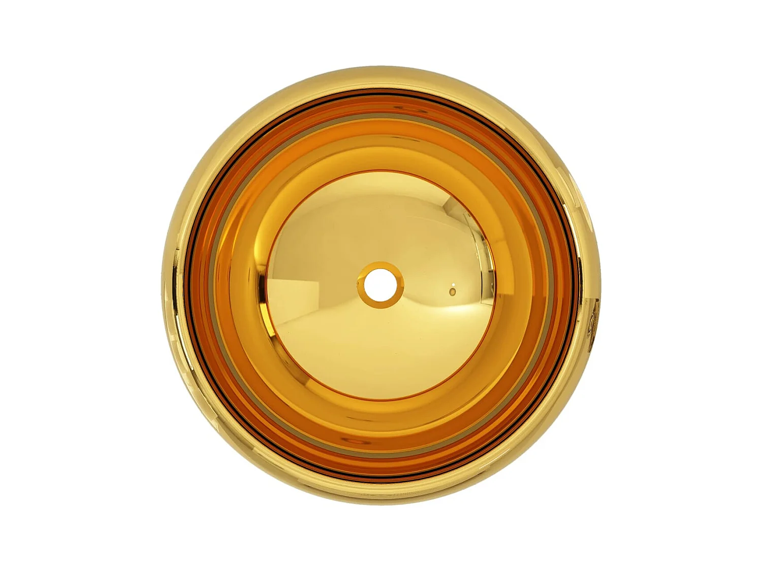 Lavabo 40x15 cm Cerámica Dorada