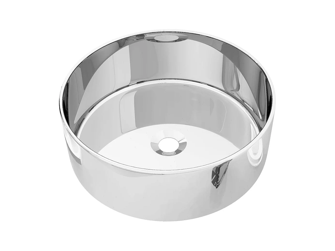 Lavabo 40x15 cm Cerámica Plata