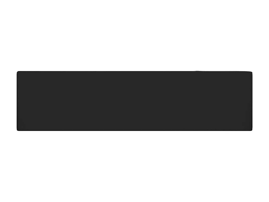 Lavabo de baño con rebosadero Cerámica Negro mate