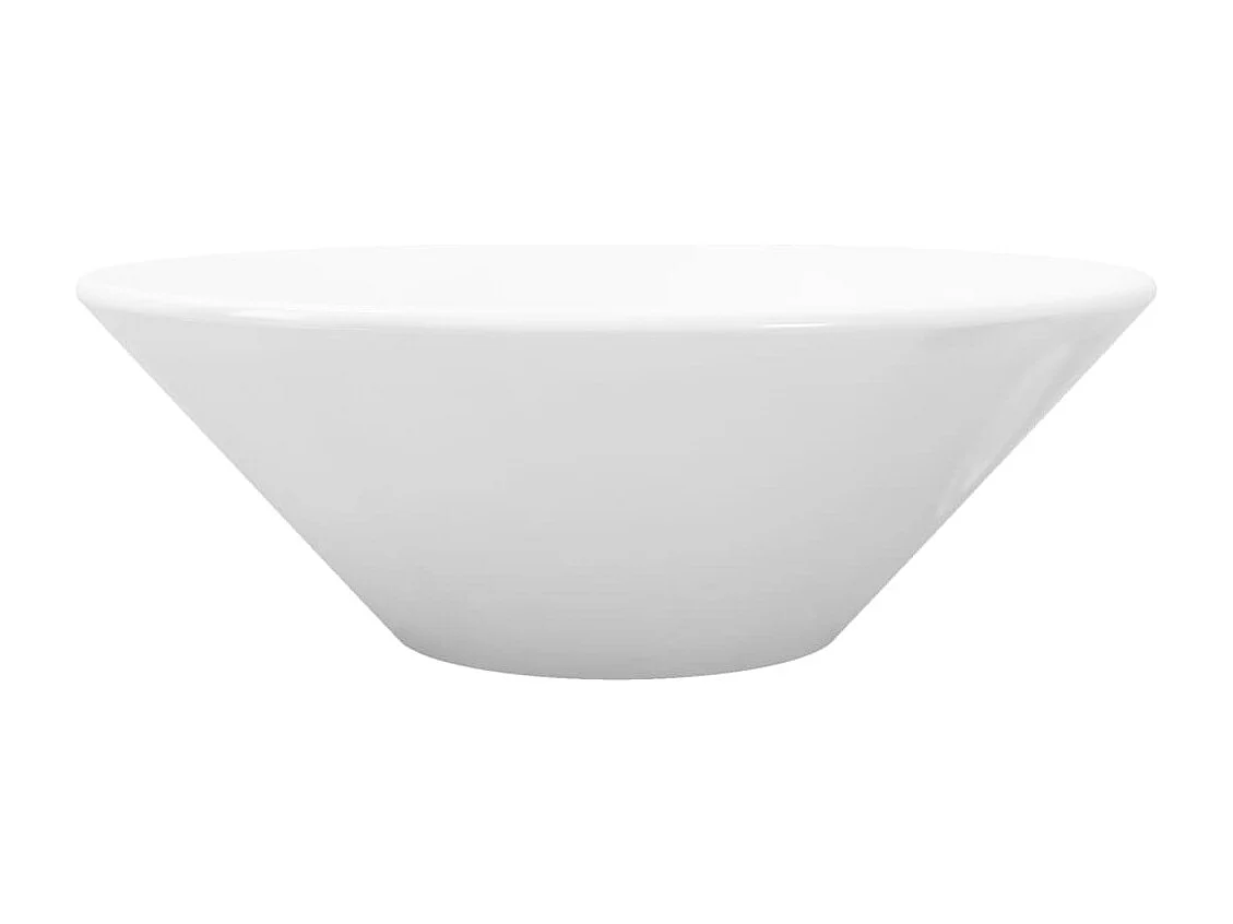 Lavabo de baño de porcelana blanca
