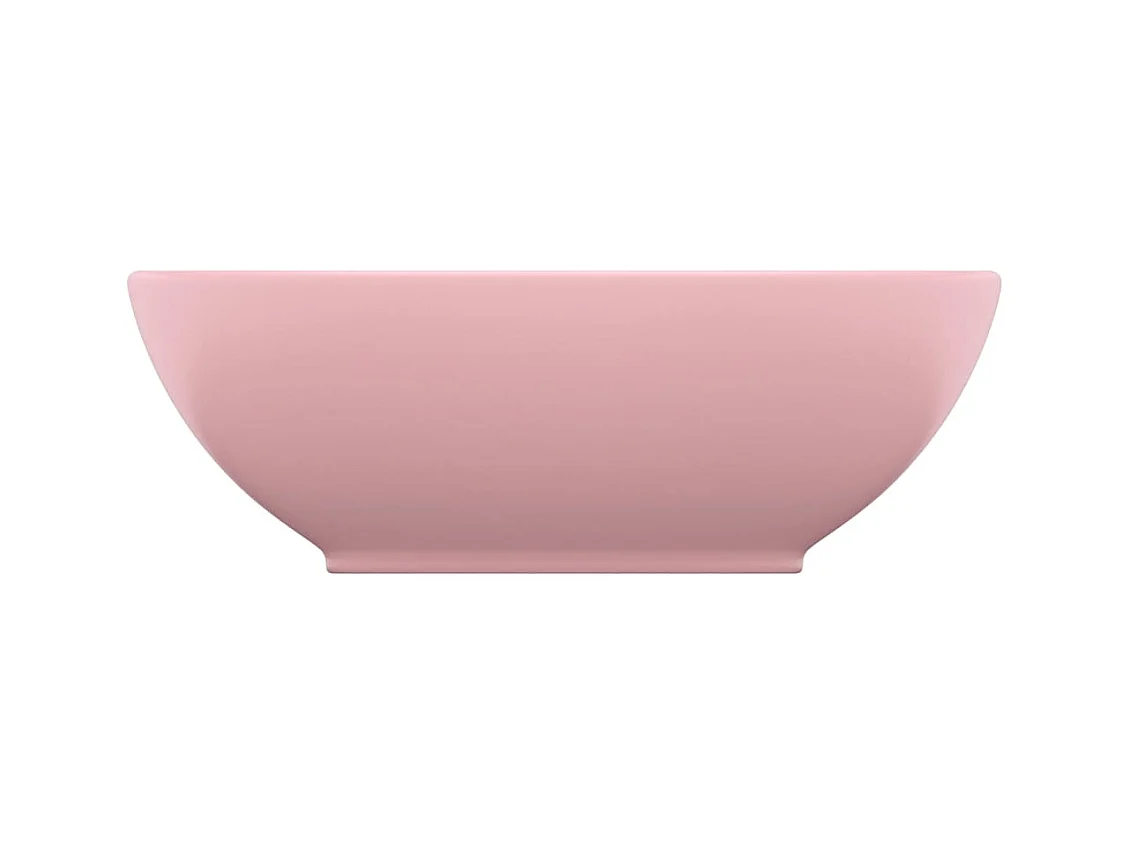 Lavabo ovale di lusso Rosa opaco 40x33 cm Ceramica