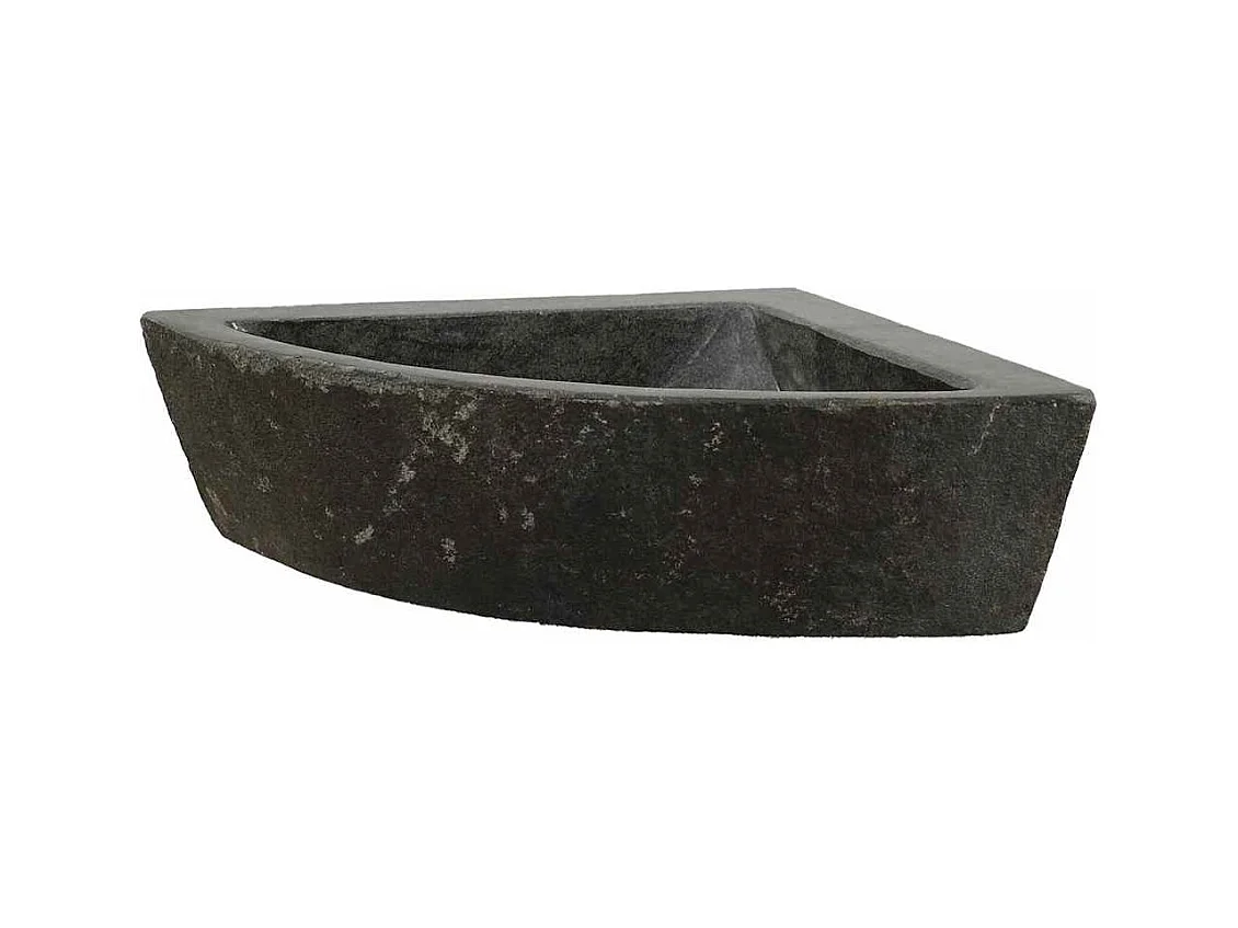 Wandgemonteerde hoekwastafel Grijs (38-45) x (38-45) x 12 cm