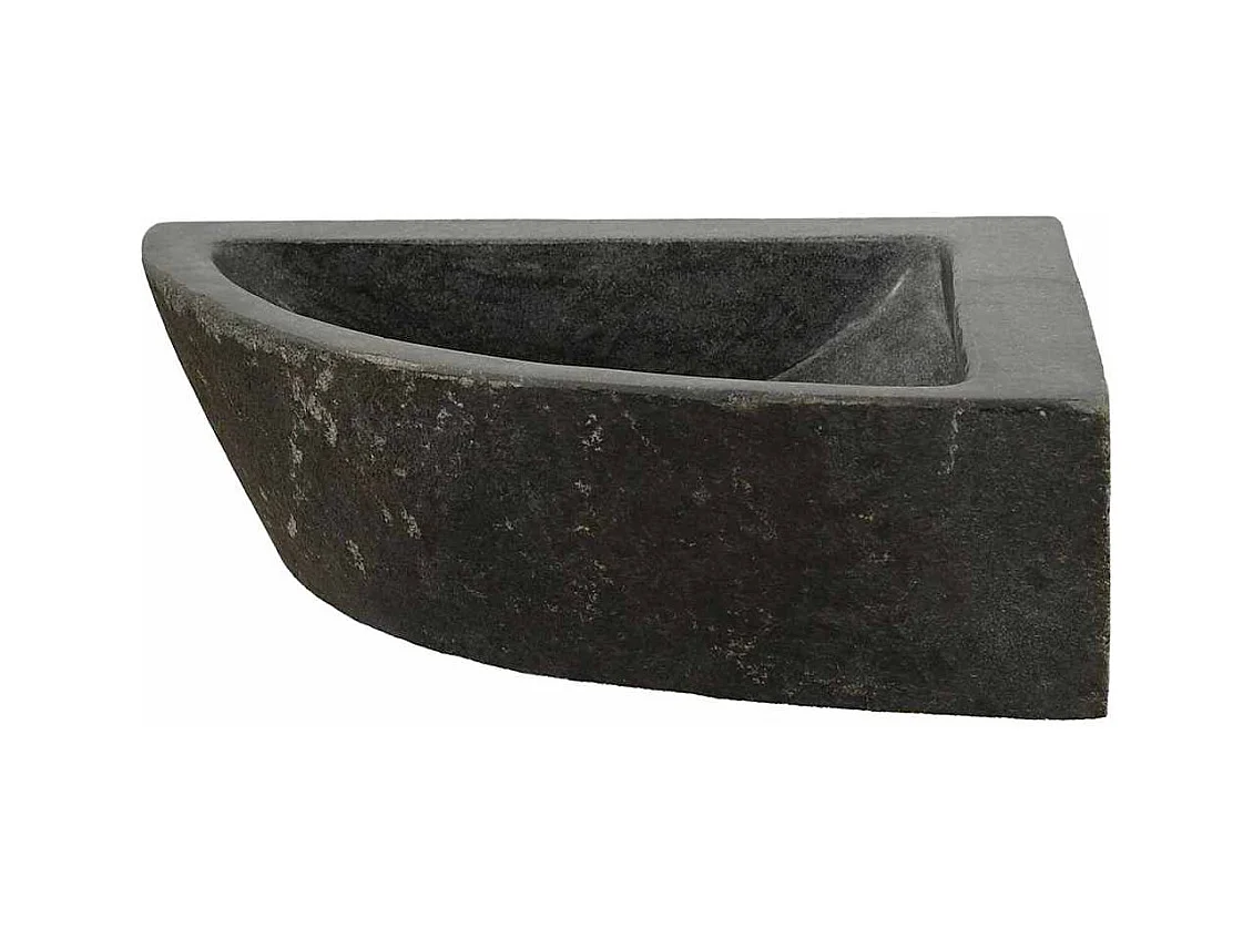 Wandgemonteerde hoekwastafel Grijs (38-45) x (38-45) x 12 cm