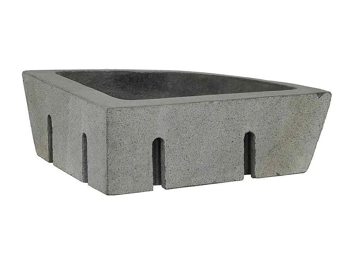 Lavabo de esquina suspendido Gris (38-45) x (38-45) x 12 cm