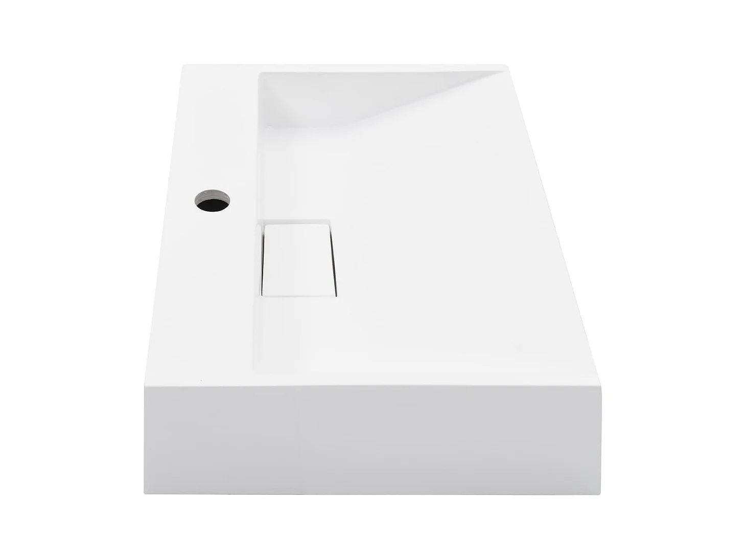 Wastafel 50x38x13 cm Mineraal gegoten/marmer Wit