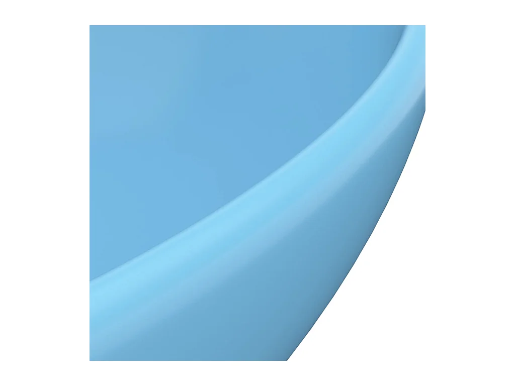 Lavabo ovalado de lujo azul claro mate 40x33 cm Cerámica