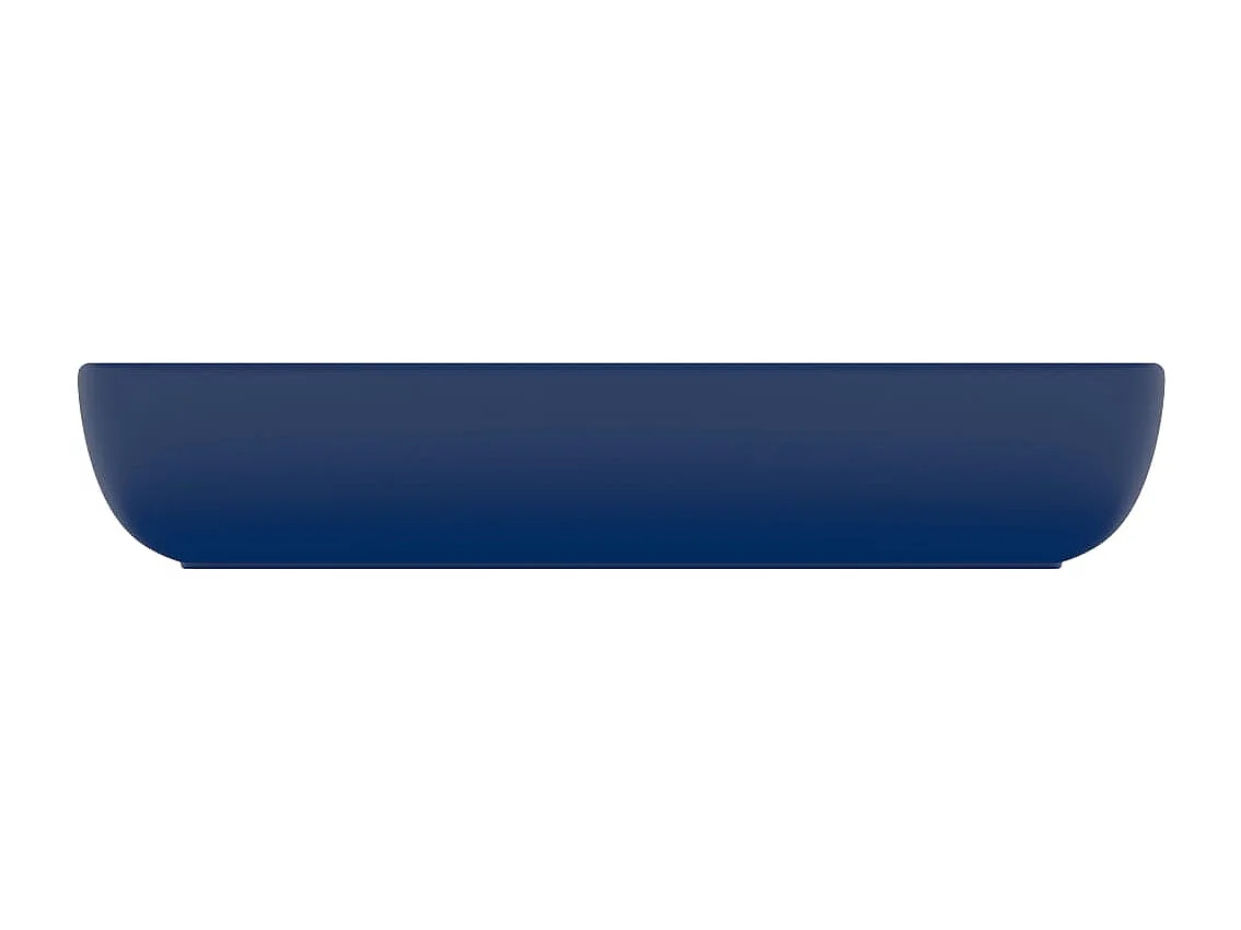 Lavabo rectangular de lujo Azul oscuro mate 71x38 cm Cerámica