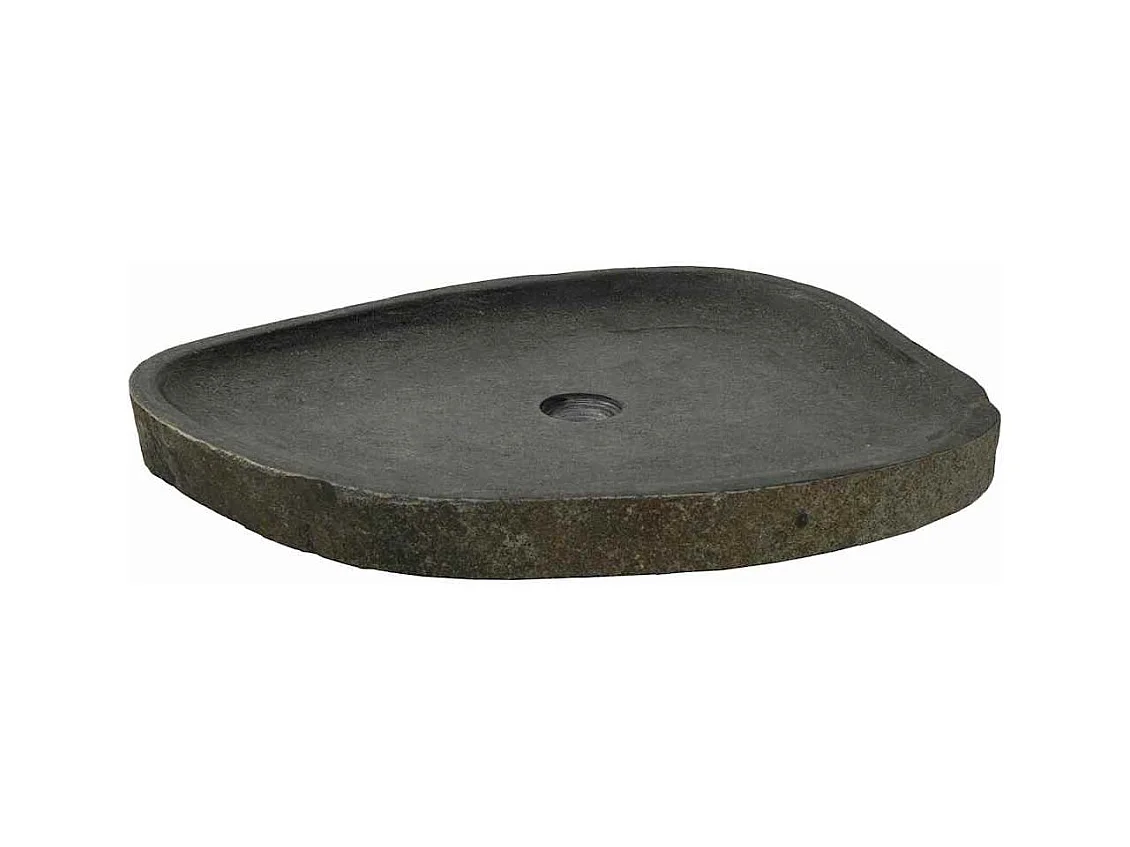 Lavabo gris (55-65) x (40-50) x 6 cm Piedra de río