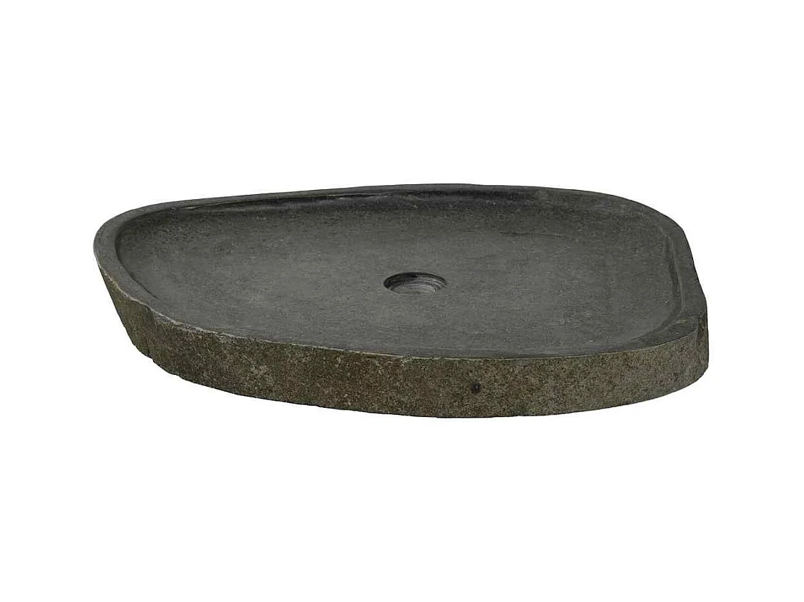 Lavabo gris (55-65) x (40-50) x 6 cm Piedra de río