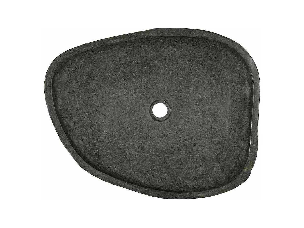 Lavabo gris (55-65) x (40-50) x 6 cm Piedra de río