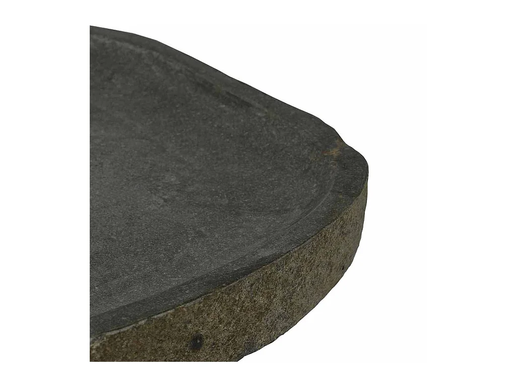Lavabo gris (55-65) x (40-50) x 6 cm Piedra de río