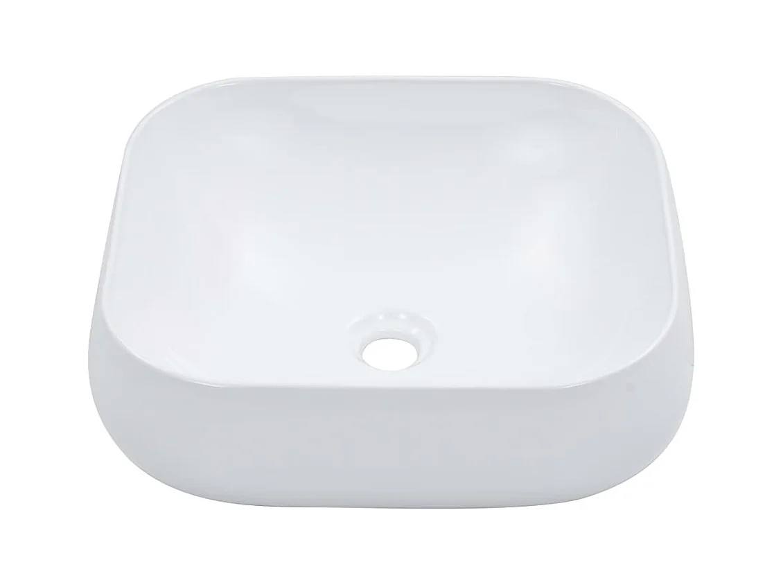 Lavabo 44,5 x 39,5 x 14,5 cm Cerámica Blanco
