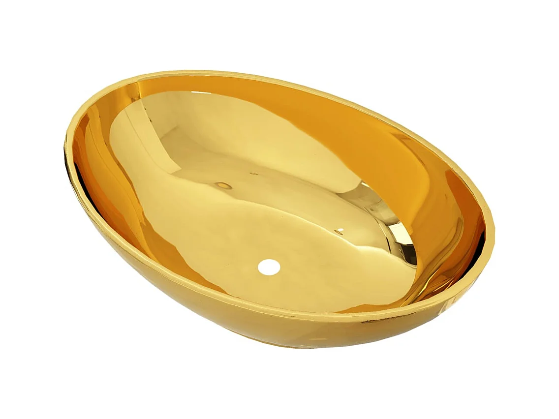 Lavabo 40 x 33 x 13,5 cm Cerámica Oro