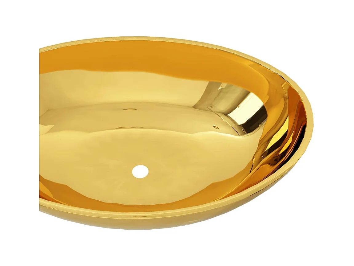 Lavabo 40 x 33 x 13,5 cm Cerámica Oro