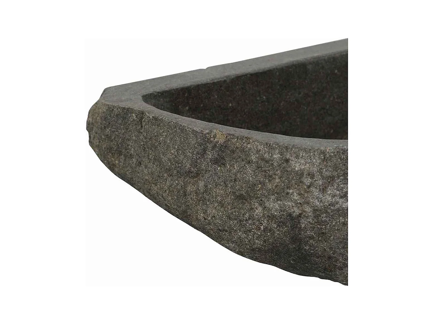 Bassin d'angle suspendu au mur Gris (30-37) x (30-37) x 12 cm