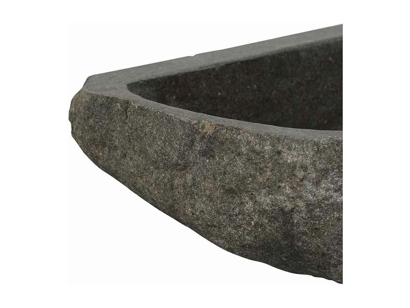 Bassin d'angle suspendu au mur Gris (30-37) x (30-37) x 12 cm