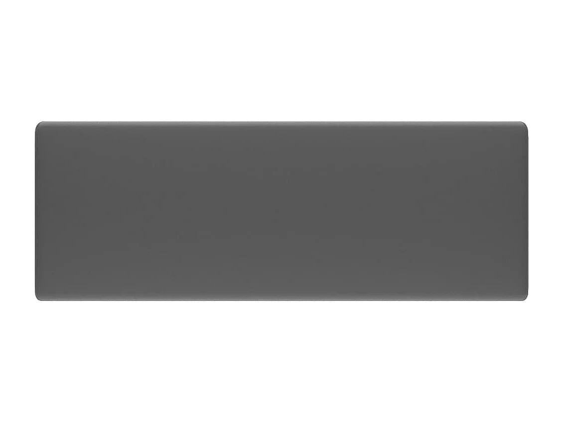 Lavabo cuadrado con rebosadero Gris oscuro mate 41x41 cm Cerámica