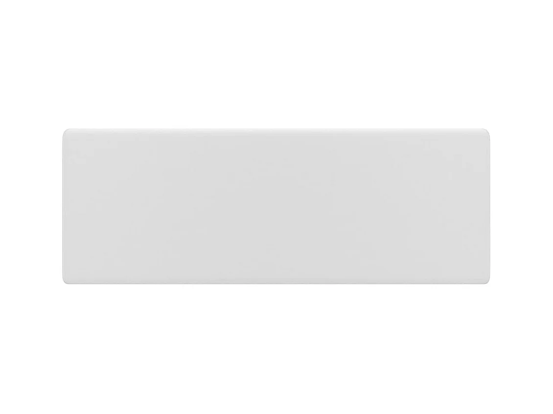 Luxe vierkante wastafel met overloop Mat wit 41x41 cm Keramiek