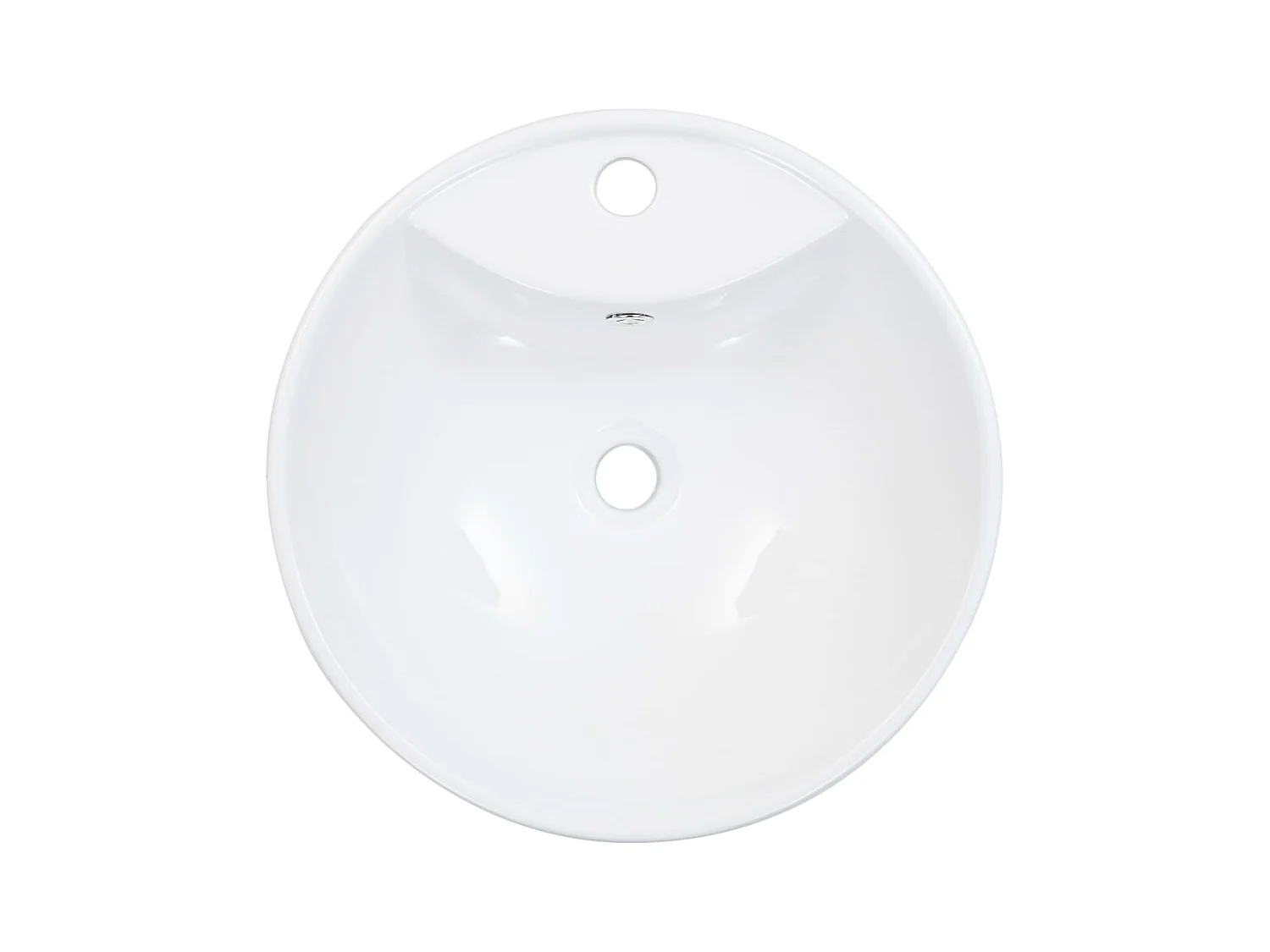 Wastafel met overloop 46,5 x 18 cm Keramiek Wit