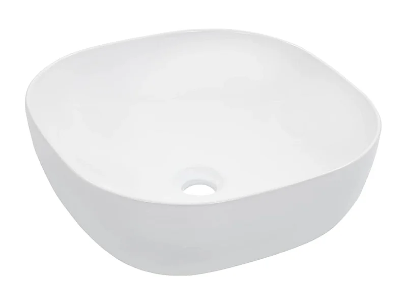 Lavabo 42,5x42,5x14,5 cm Ceramica Bianco