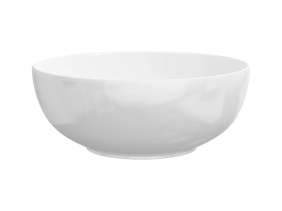 Lavabo bianco 44x17 cm tondo in ceramica