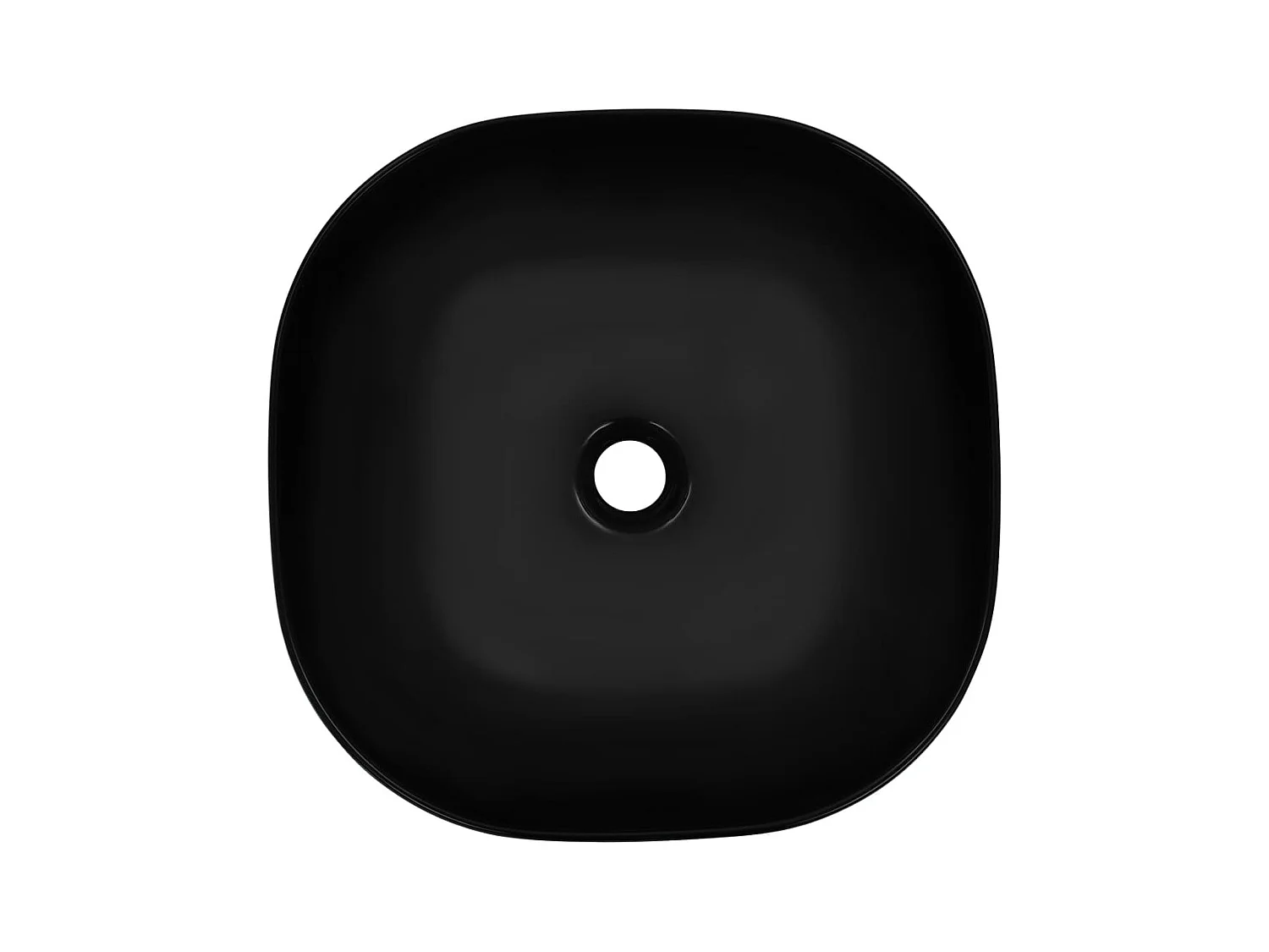 Lavabo 42,5x42,5x14,5 cm Céramique Noir