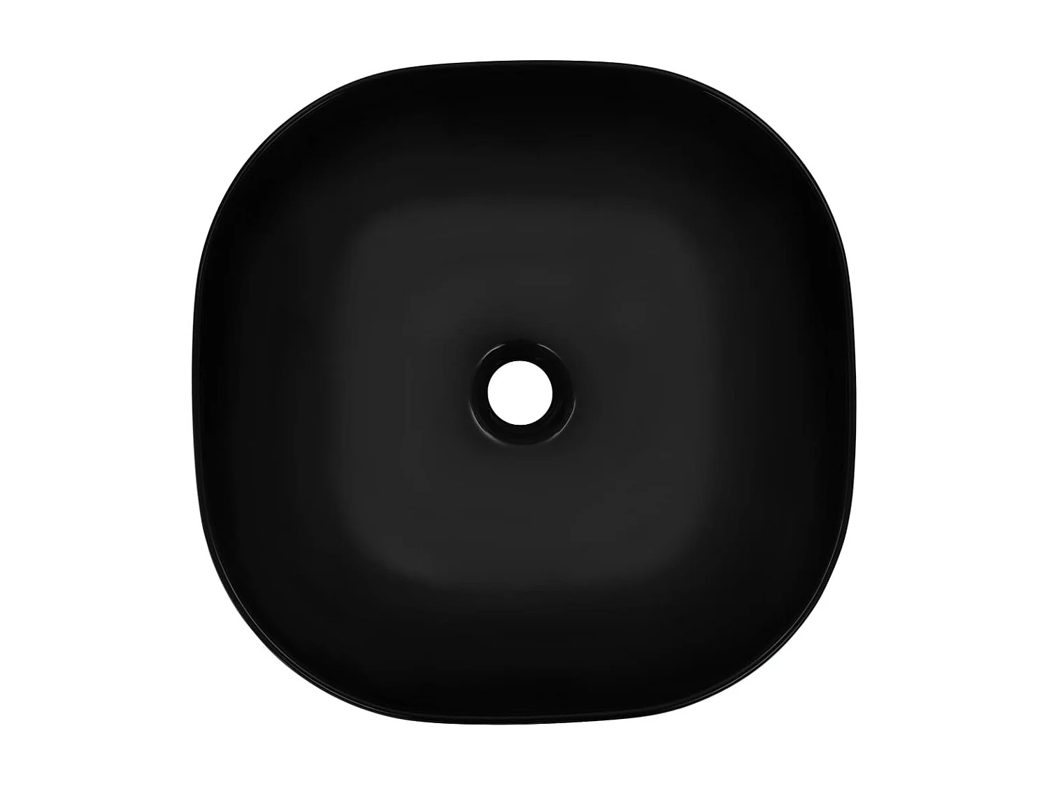 Lavabo 42,5x42,5x14,5 cm Cerámica Negra