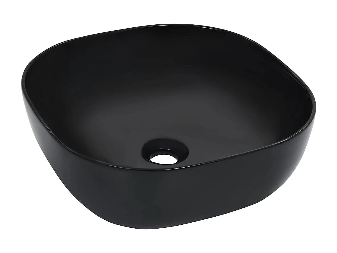 Lavabo 42,5x42,5x14,5 cm Cerámica Negra