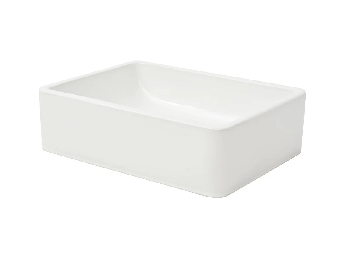 Lavabo de cerámica blanca 41 x 30 x 12 cm