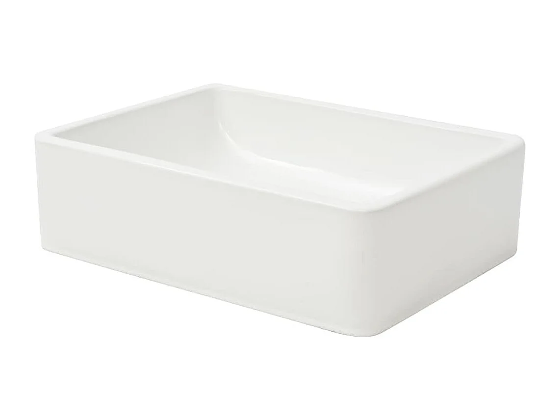 Lavabo de cerámica blanca 41 x 30 x 12 cm
