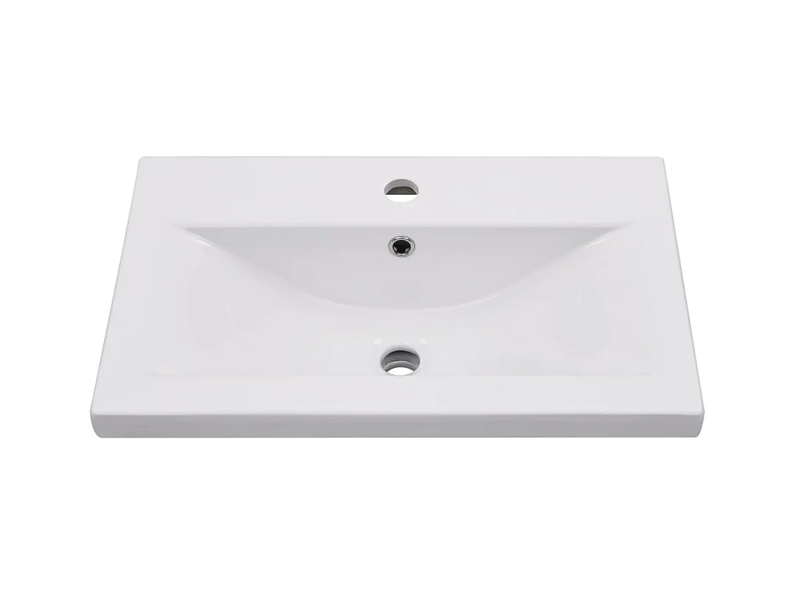 Inbouwwastafel 61 x 39,5 x 18,5 cm Keramiek Wit