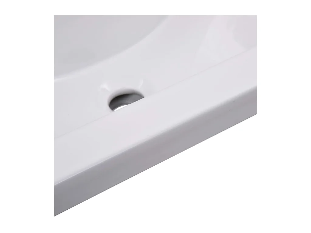 Inbouwwastafel 61 x 39,5 x 18,5 cm Keramiek Wit