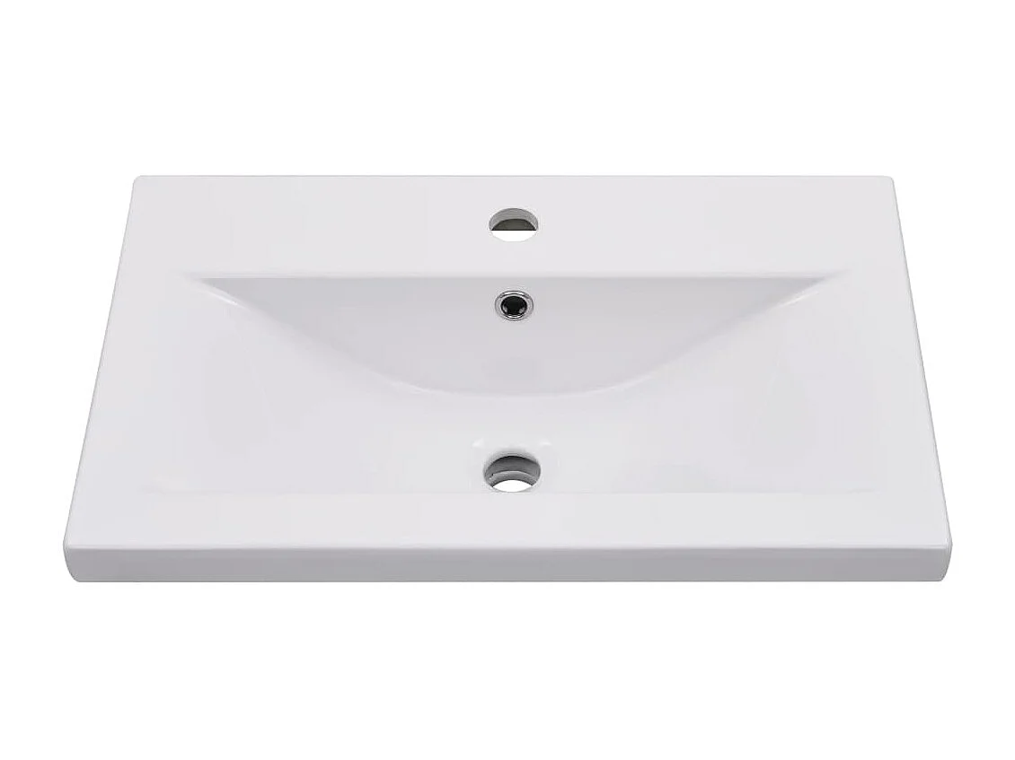 Lavabo encastrable 61 x 39,5 x 18,5 cm Cerámica Blanco