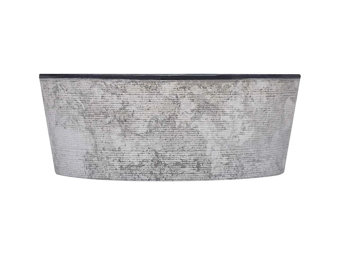 Lavabo Noir Ø40x15 cm Marbre