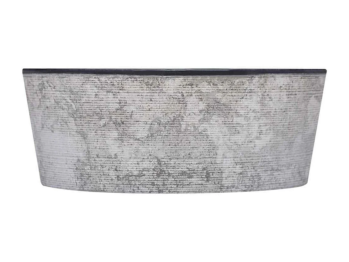 Lavabo Negro Ø40x15 cm Mármol