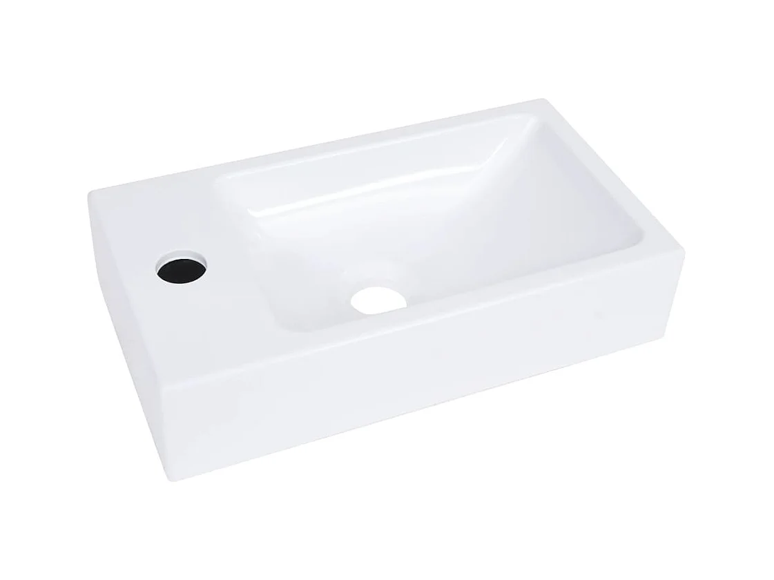 Lavabo 400x220x90 mm SMC Blanc