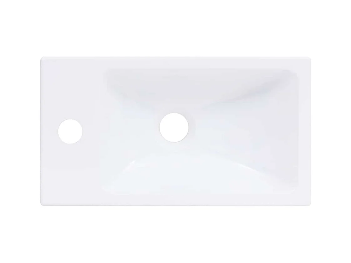 Lavabo 400x220x90 mm SMC Blanc