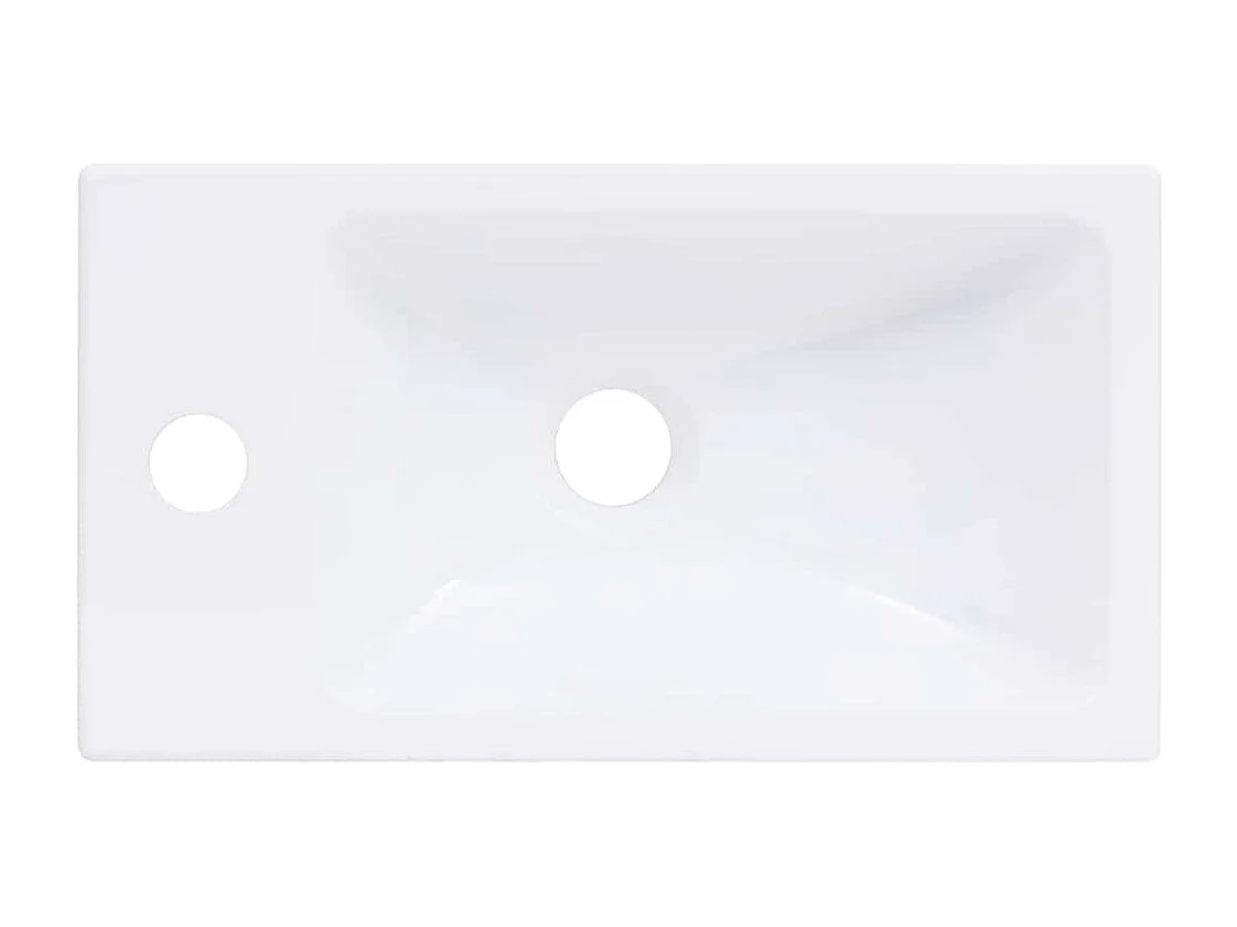 Lavabo 400x220x90 mm SMC Blanco