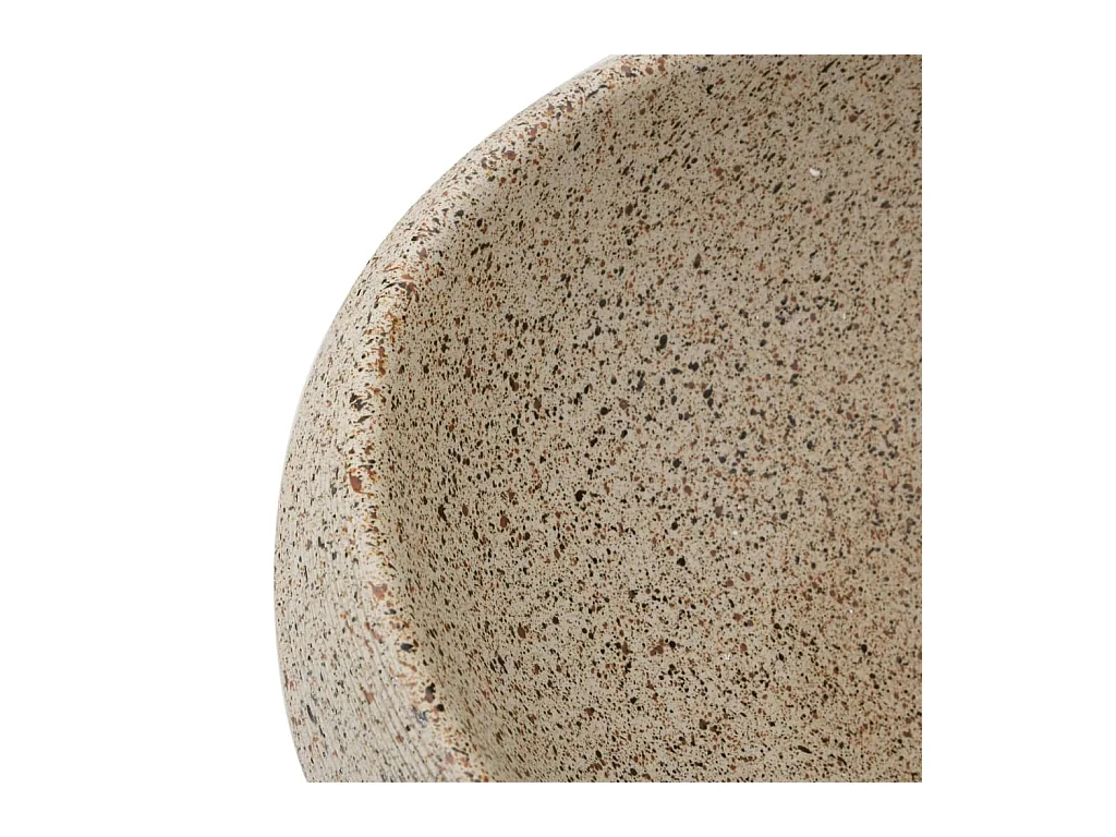 Lavabo sobre encimera ovalado arena 59x40x15 cm cerámica