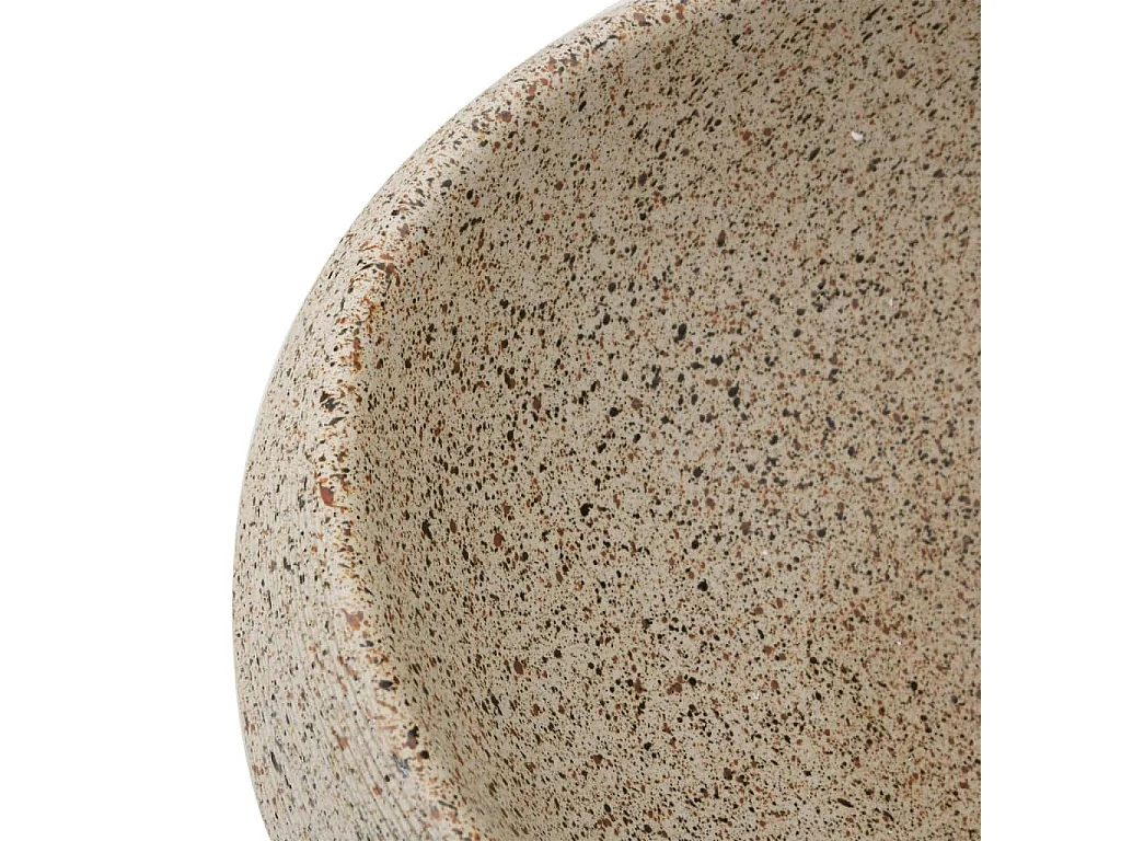 Vasque à poser sable ovale 59x40x15 cm céramique