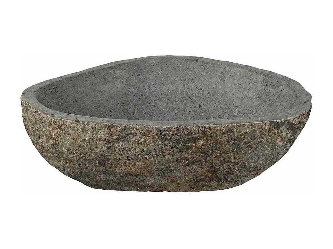Lavabo gris claro (46-52) x (35-40) x 15 cm Piedra de río