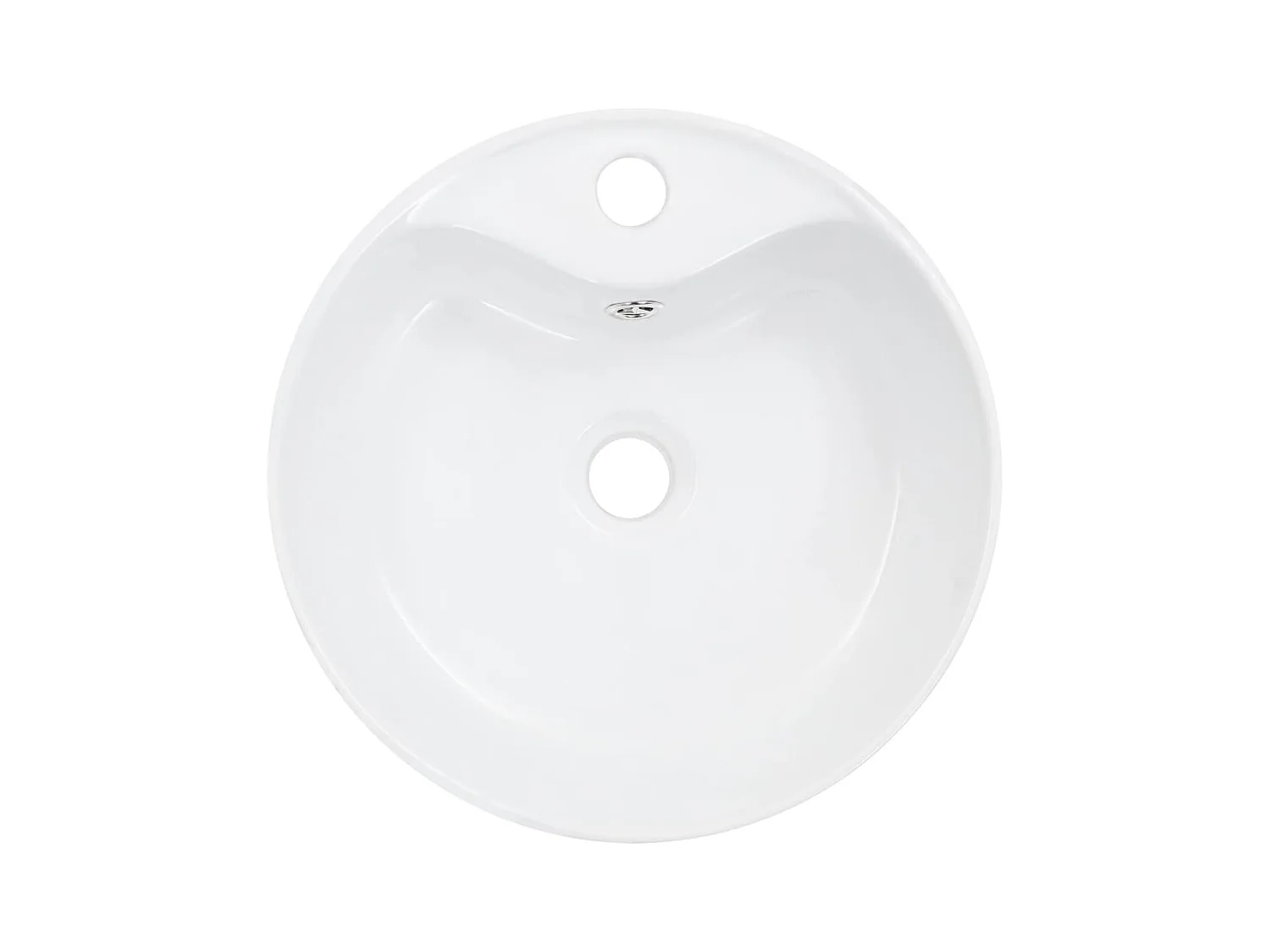 Lavabo con rebosadero 36x13 cm Cerámica Blanco